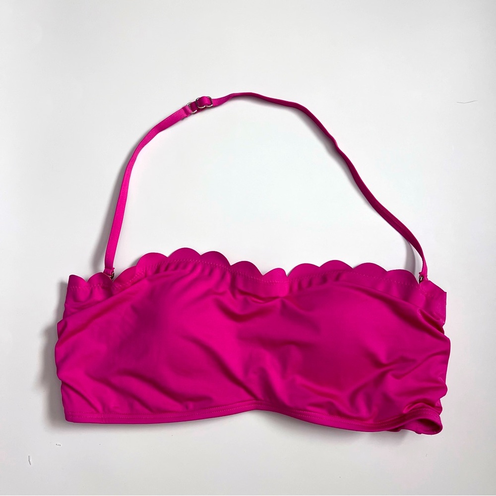 Kate Spade Pink Scalloped Bikini Top